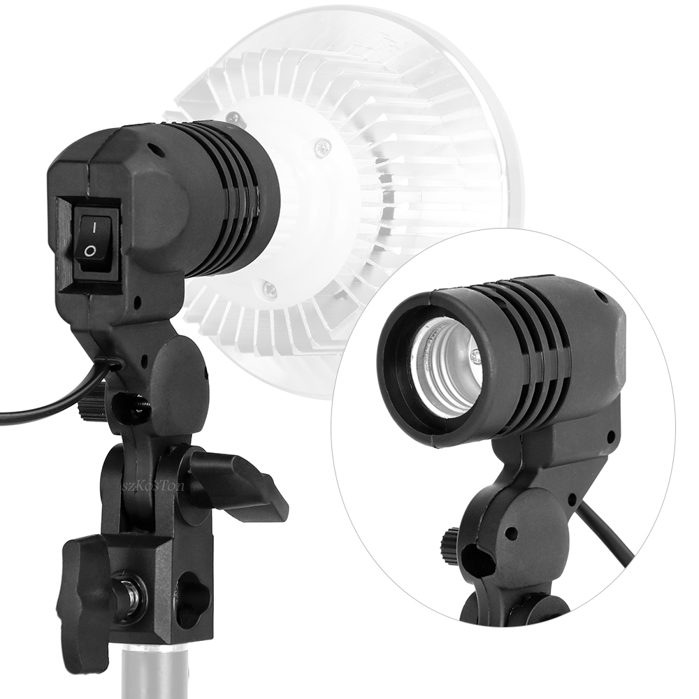 Photography Lighting With Umbrella - Portalampada a testa singola Presa E27