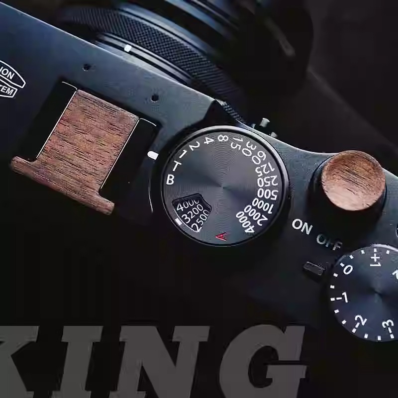 Fujifilm Camera X-T30 Ii - Pulsante di rilascio dell'otturatore in legno