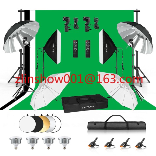 Photography Lighting And Backdrop Kits - Attrezzatura per studio fotografico 2.6*3m/2*3m Sfondo