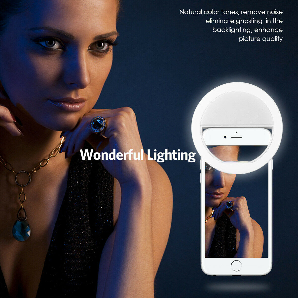 Photography Lighting Description - Luce ad Anello LED per Selfie