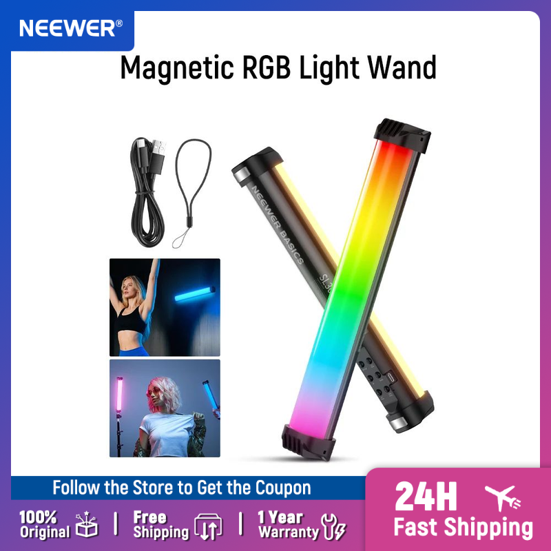 Photography Lighting With Umbrella - NEEWER Basics Bacchetta luminosa magnetica RGB