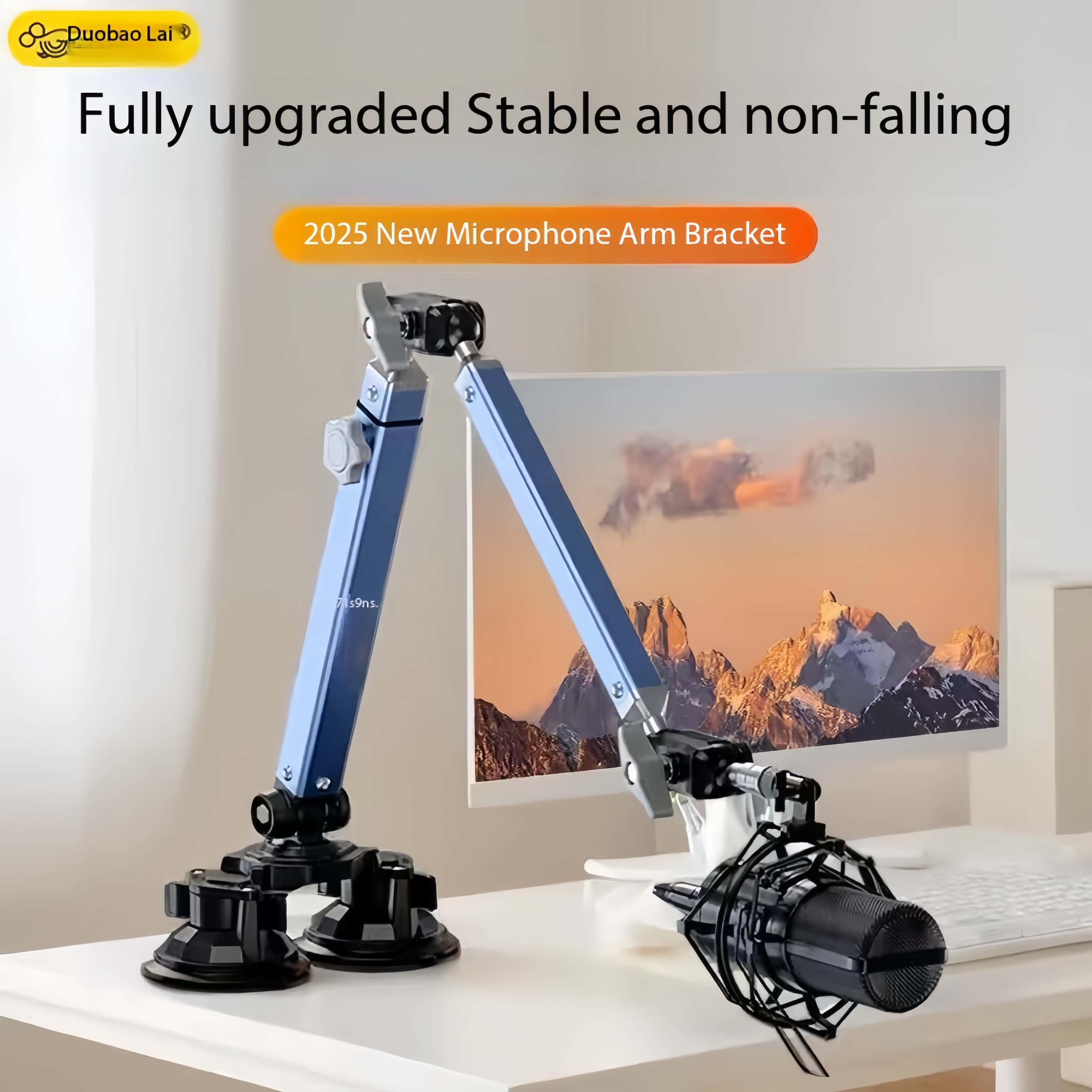 Boom Arm Stand - Supporto Professionale a Doppia Ventosa per