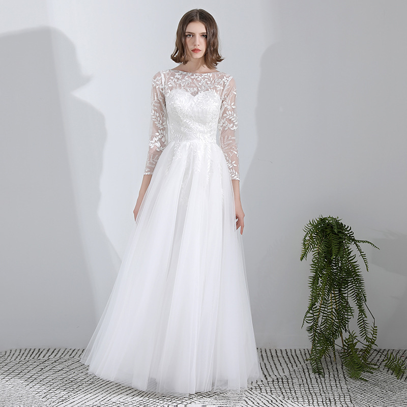 Photography Natural Lighting Basics - Abito da Sposa Elegante Francese, Nuovo