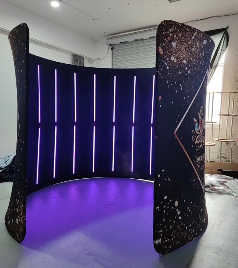 Photography Lighting And Backdrop Kits - Cabina fotografica 360 con logo personalizzato