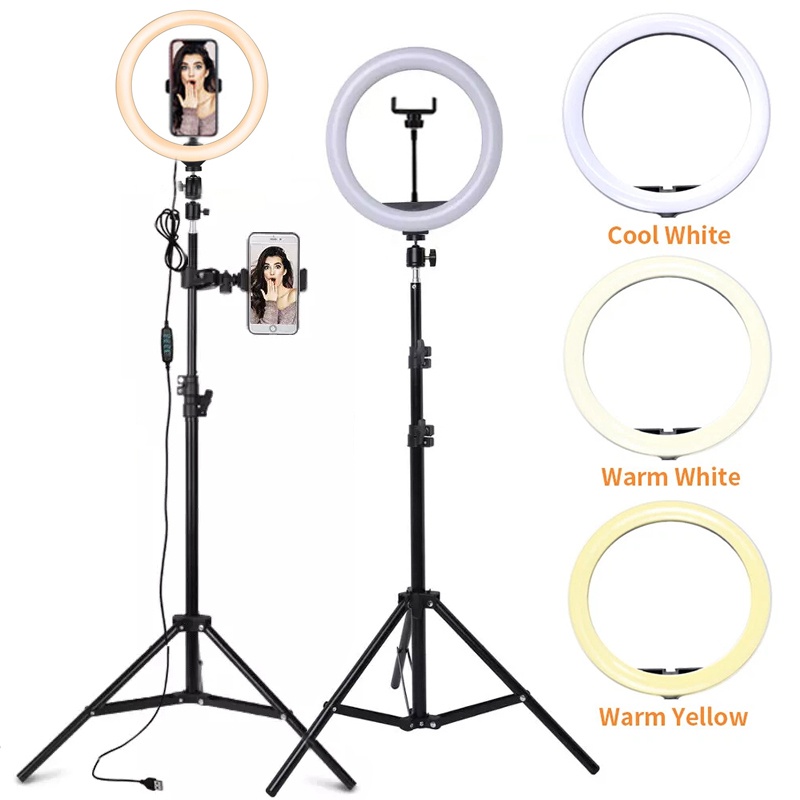 Luce ad anello LED per selfie  - Photography Lighting With Umbrella recensione e prezzo