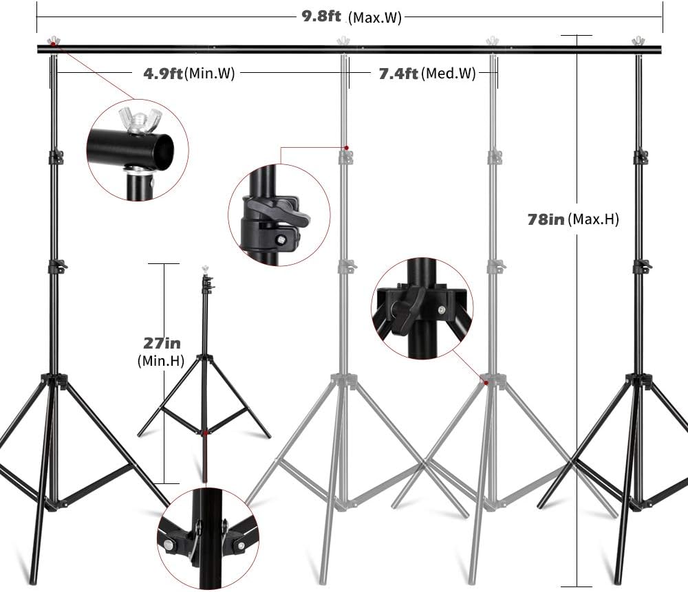Kit di illuminazione fotografi - Photography Lighting And Backdrop Kits recensione e prezzo