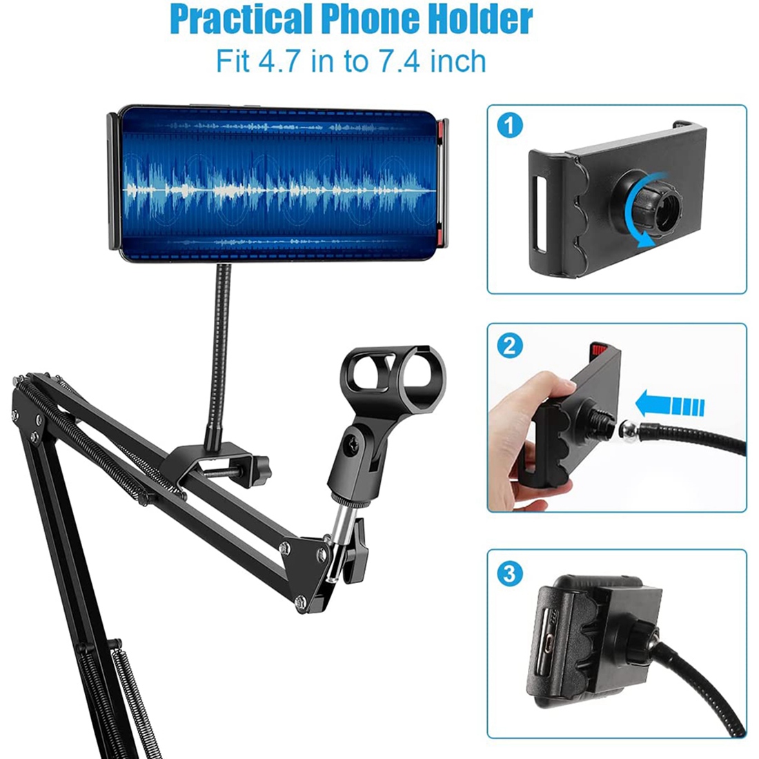 NALFI-Supporto per microfono,  - Boom Arm Stand recensione e prezzo