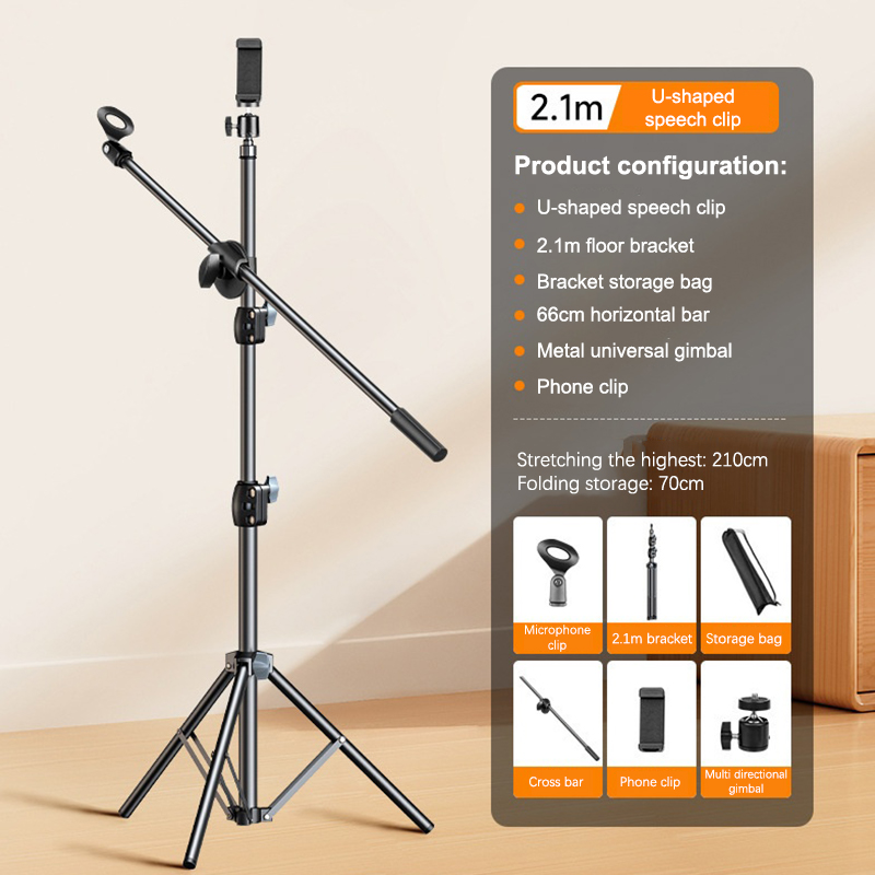 Supporto per Microfono con Tre - Boom Arm Stand recensione e prezzo