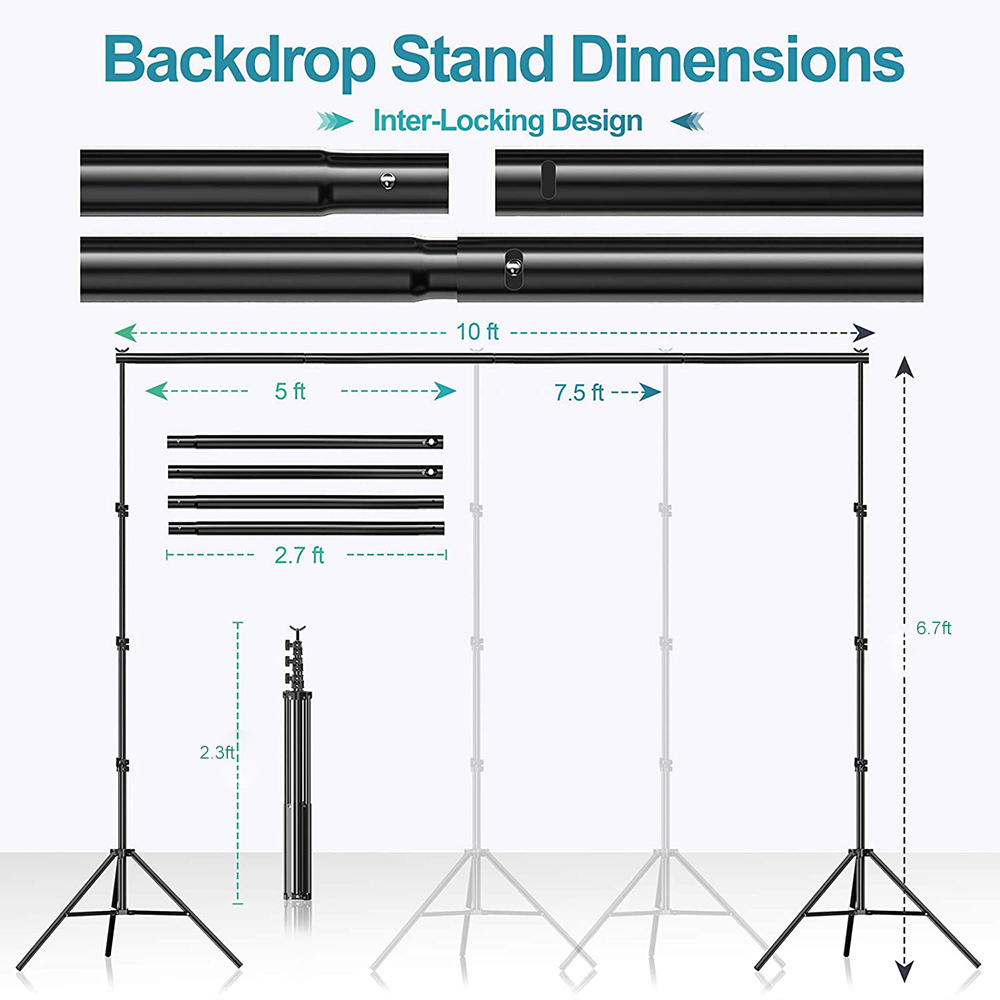 Il set di attrezzature per stu - Photography Lighting And Backdrop Kits recensione e prezzo