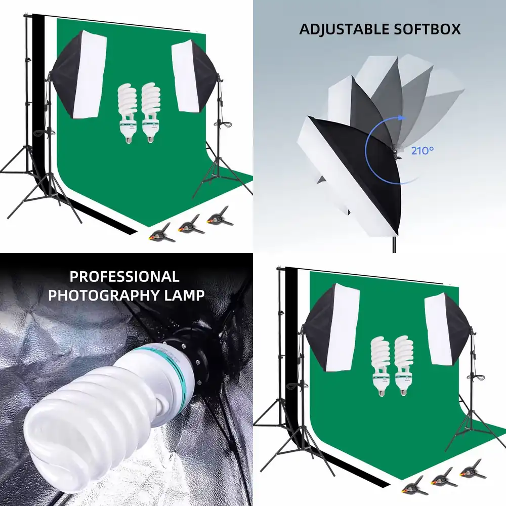 Attrezzatura per Studio Fotogr - Photography Lighting And Backdrop Kits recensione e prezzo