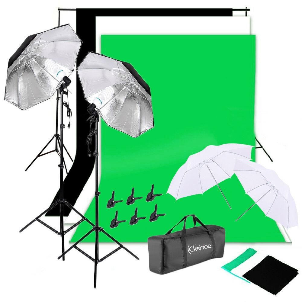 Kit di illuminazione per studi - Photography Lighting And Backdrop Kits recensione e prezzo